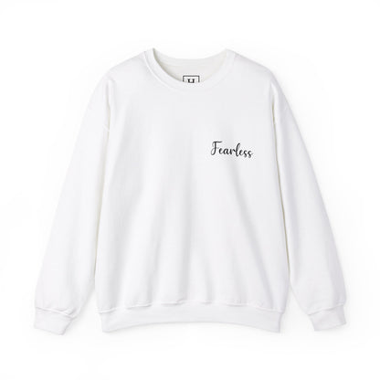 Fearless, Faith In Jesus Christian Sweater (Front and Back)