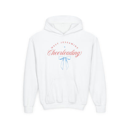 Youth Hoodie -- Cheerleading Bows Unisex Tee - West Jessamine Coquette Design