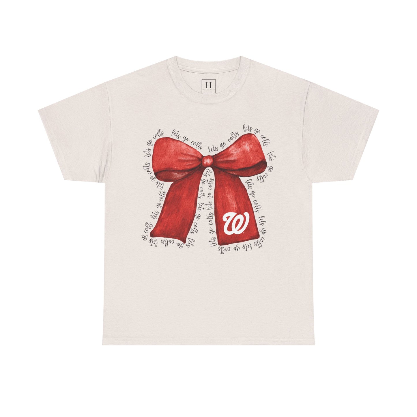 Let's Go Colts Bow - W Logo Unisex T-Shirt