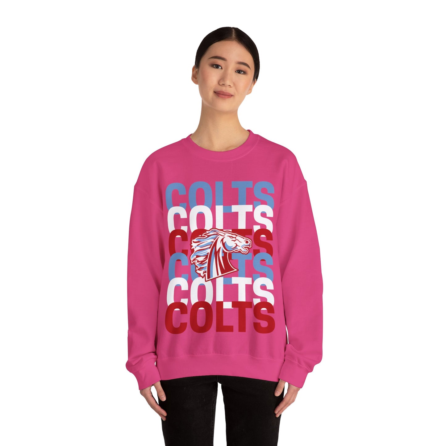 COLTS with Horse Logo - Christmas Sweatshirt - Unisex