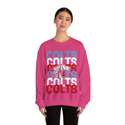 COLTS with Horse Logo - Christmas Sweatshirt - Unisex