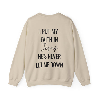 Fearless, Faith In Jesus Christian Sweater (Front and Back)