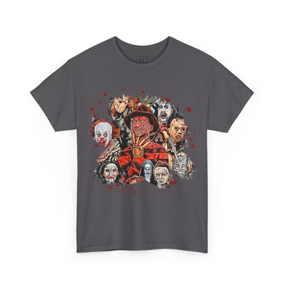 Halloween; Classic Horror Characters with Blood Splatter -- Unisex