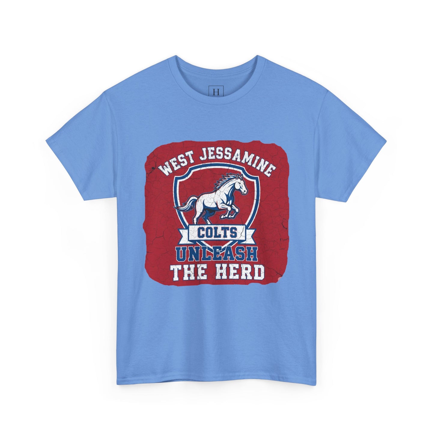 West Jessamine Colts - Unleash The Herd - Red BG Unisex Shirt