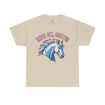 T-Shirt -RIDE ON COLTS - West Jessamine Unisex Tee