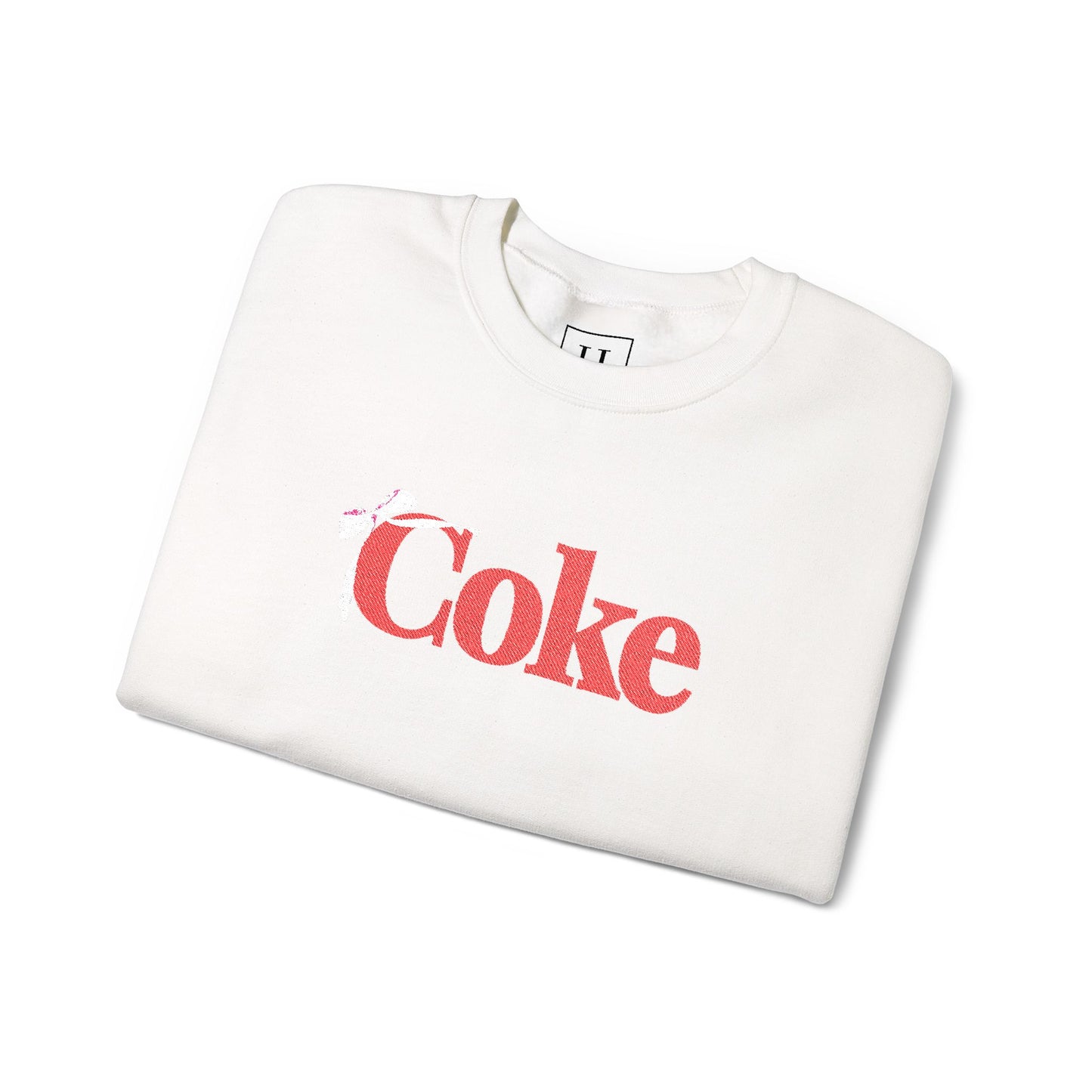 Bow 'Coke' Crewneck Sweatshirt - Embroidered