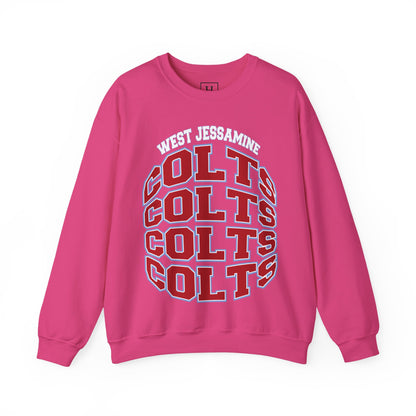 West Jessamine Colts Crewneck Sweatshirt — School Spirit Pride - Unisex