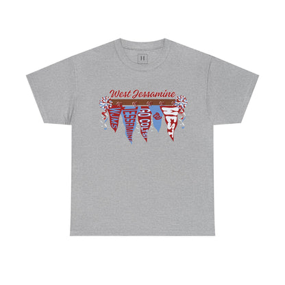 WJMS : West Jessamine Pennant Flags - Unisex Shirt