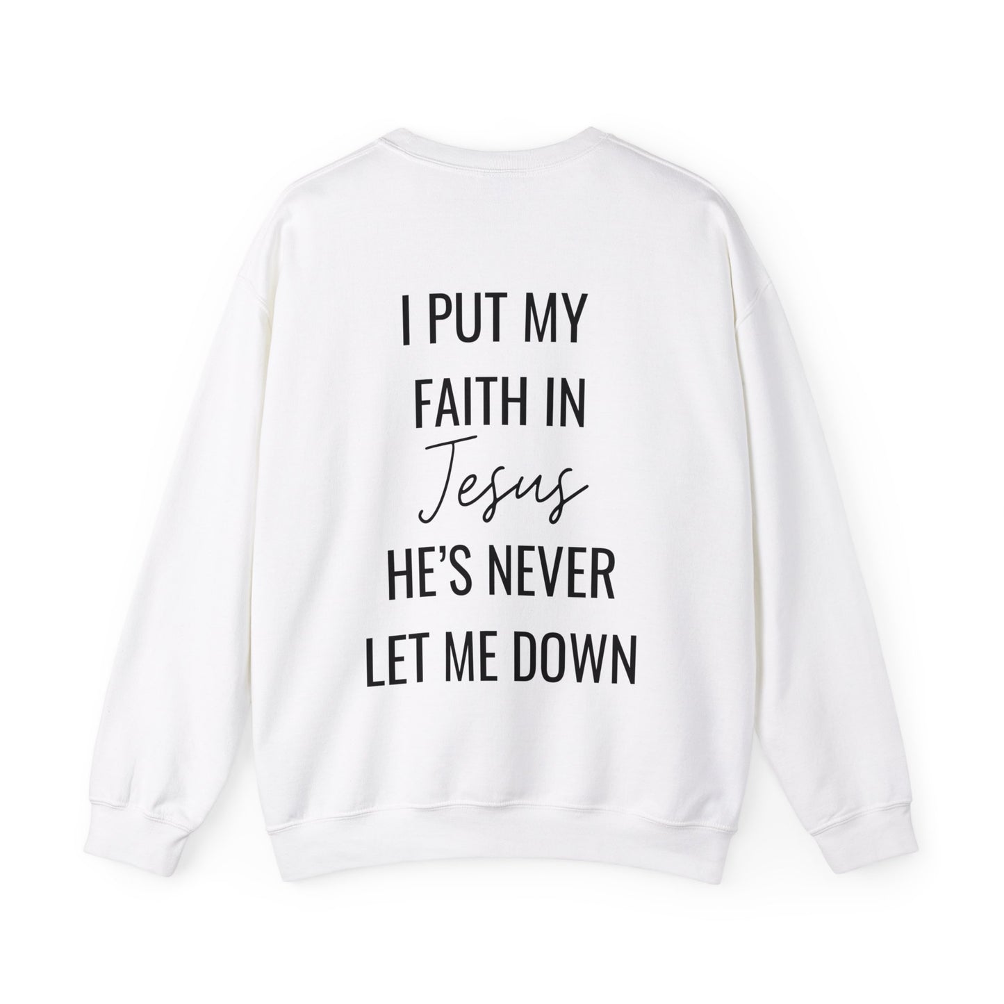 Fearless, Faith In Jesus Christian Sweater (Front and Back)