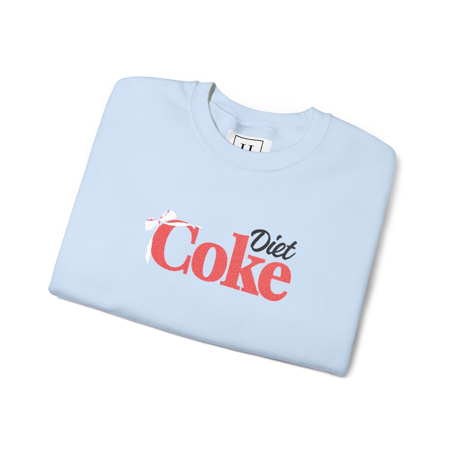 Bow 'Diet Coke' Crewneck Sweatshirt - Embroidered