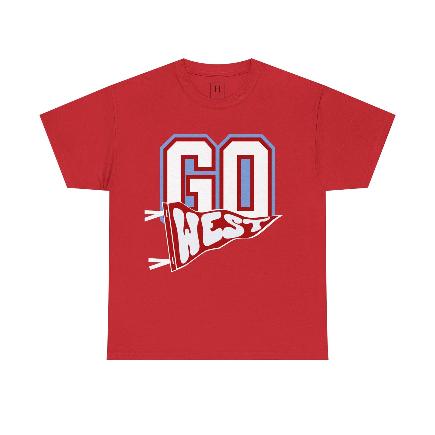 GO WEST Pennant Flag - Unisex