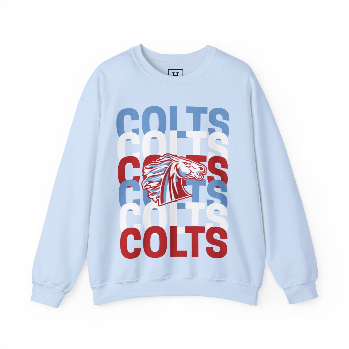 COLTS with Horse Logo - Christmas Sweatshirt - Unisex
