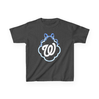 YOUTH -  W COQUETTE BLUE BOW & BORDER