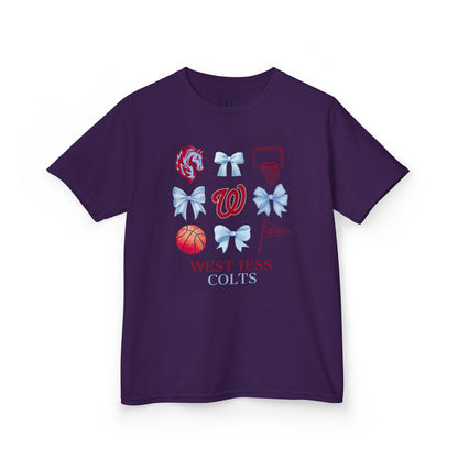 YOUTH --- West Jessamine Basketball Coquette Unisex Tee