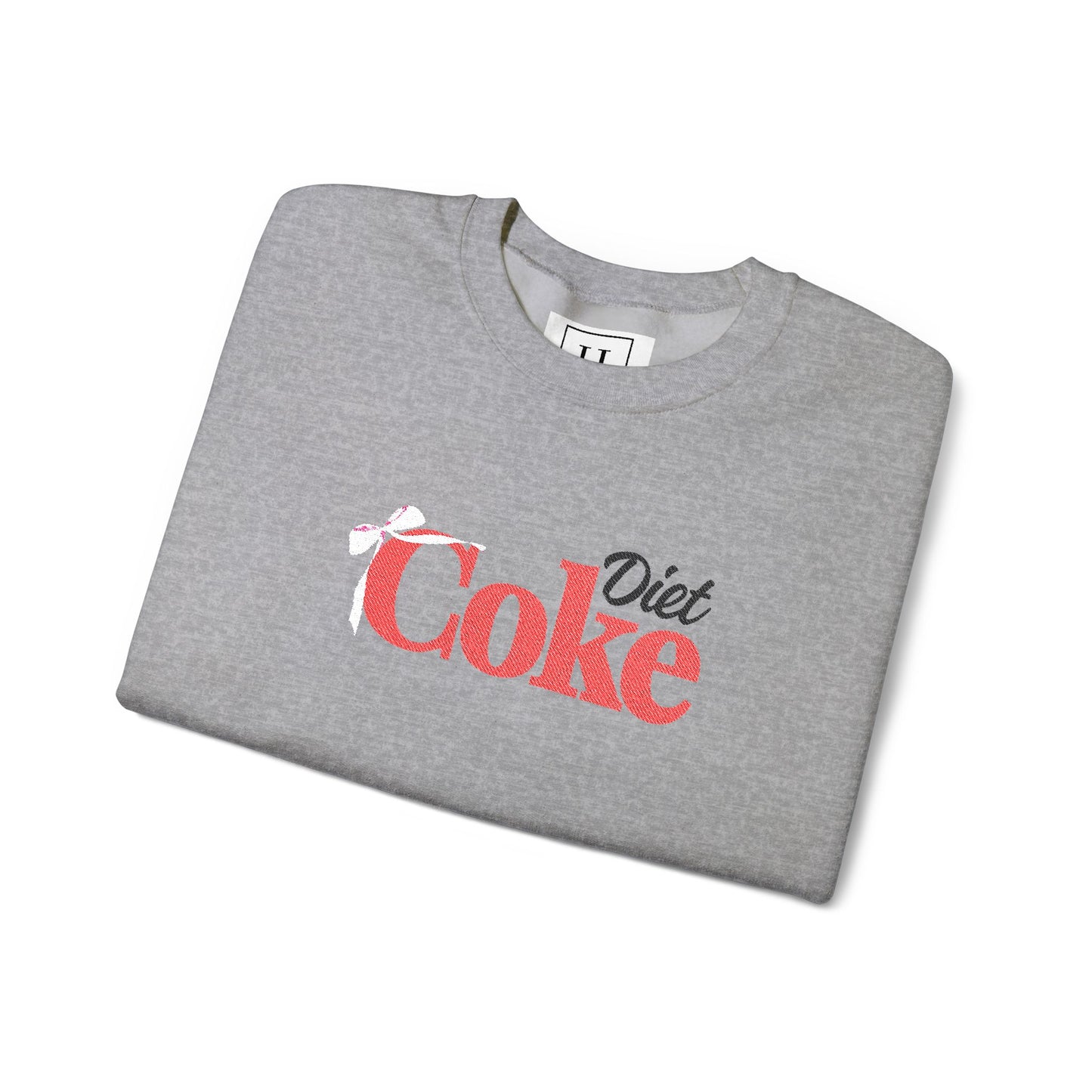 Bow 'Diet Coke' Crewneck Sweatshirt - Embroidered
