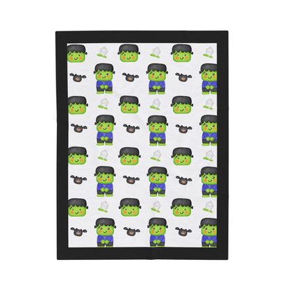 Halloween; Frankenstein & Bats Blanket