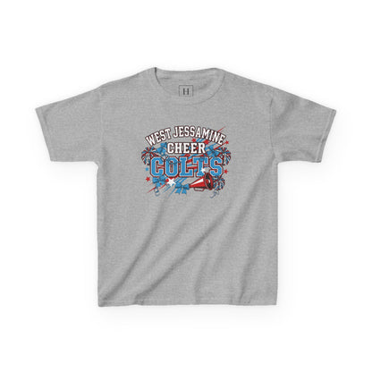 YOUTH - - West Jessamine Cheer COLTS - Poms, Bows, Stars - Unisex Shirt