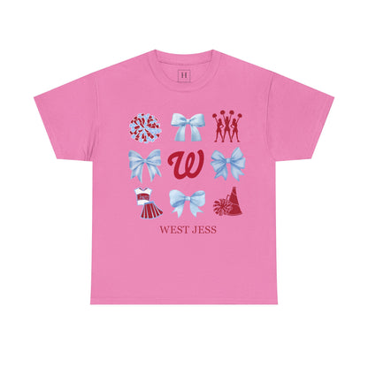 West Jessamine Colts Coquette Cheer Bows - Unisex Tee