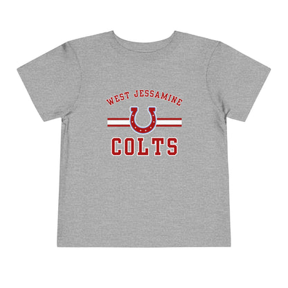 Toddler; West Jessamine Colts with Horseshoe- Unisex T-shirt