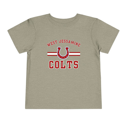 Toddler; West Jessamine Colts with Horseshoe- Unisex T-shirt