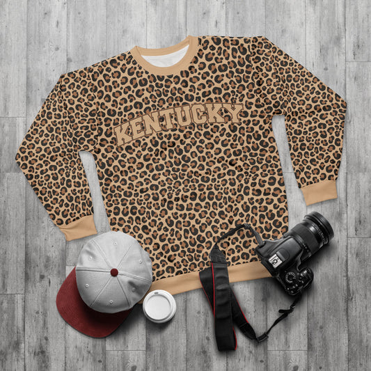 Kentucky Cheetah Print Sweatshirt — AOP Pullover