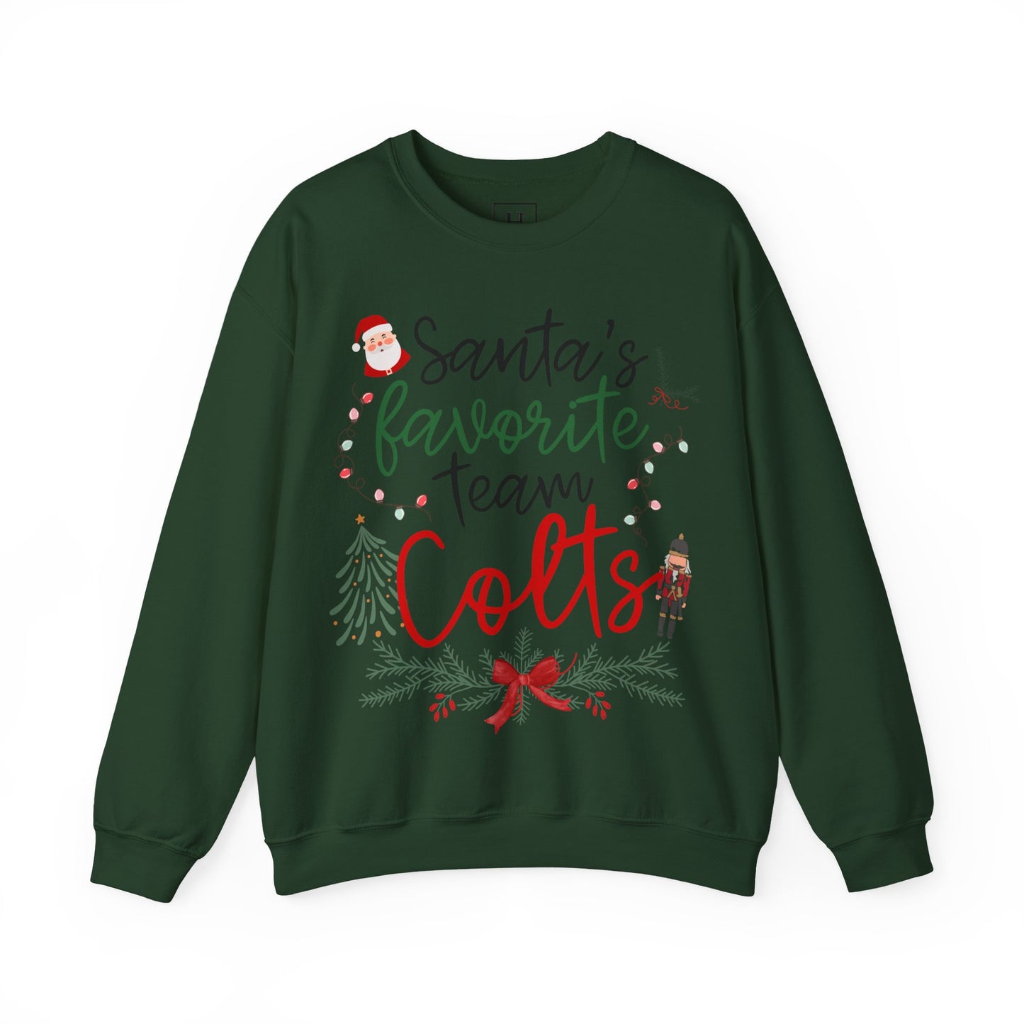 Santa's Favorite Team - COLTS - Christmas Sweatshirt - Unisex