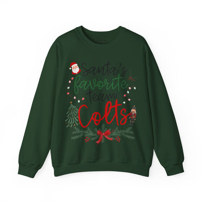 Santa's Favorite Team - COLTS - Christmas Sweatshirt - Unisex