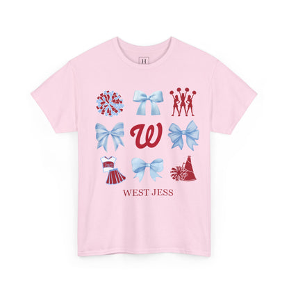West Jessamine Colts Coquette Cheer Bows - Unisex Tee