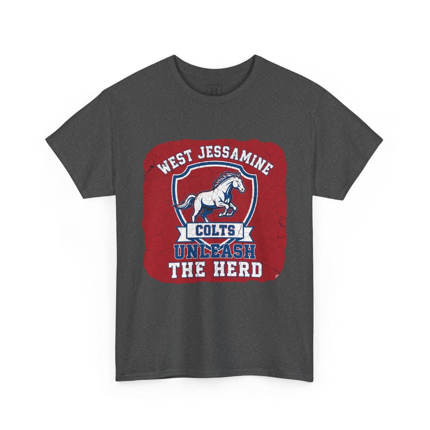 West Jessamine Colts - Unleash The Herd - Red BG Unisex Shirt