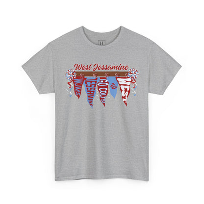 West Jessamine Pennant Flag Colts Cheer Pom - Unisex Shirt