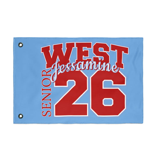 Senior West '26 - Personalized Double-Sided Flag
