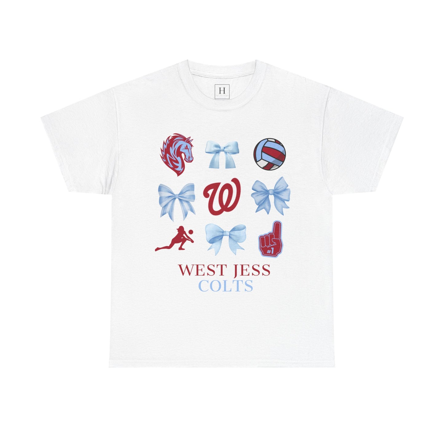 Volleyball Coquette Bows Unisex Tee - West Jessamine