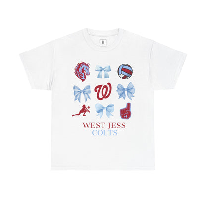 Volleyball Coquette Bows Unisex Tee - West Jessamine