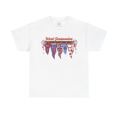 WJMS : West Jessamine Pennant Flags - Unisex Shirt