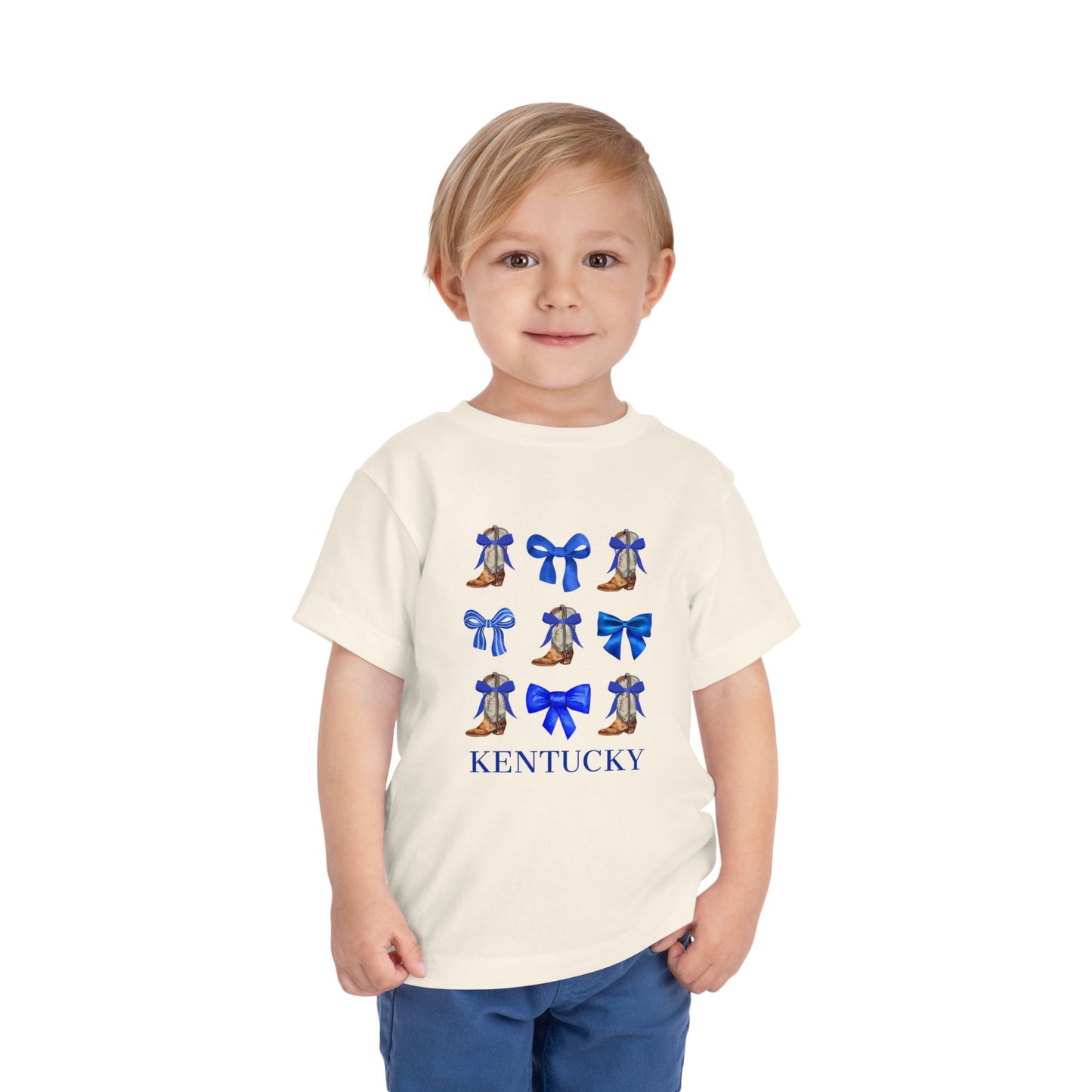 Toddler Kentucky Wildcats Coquette Bow and Cowgirl Boots Shirt