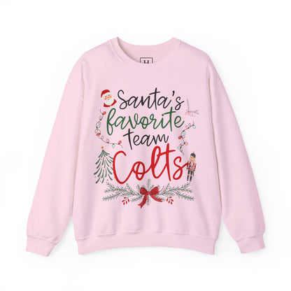 Santa's Favorite Team - COLTS - Christmas Sweatshirt - Unisex
