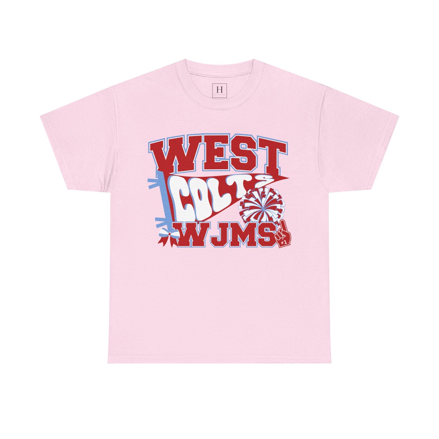 West Jessamine WJMS Colts Fan Tee —  Front & Back Unisex Tee