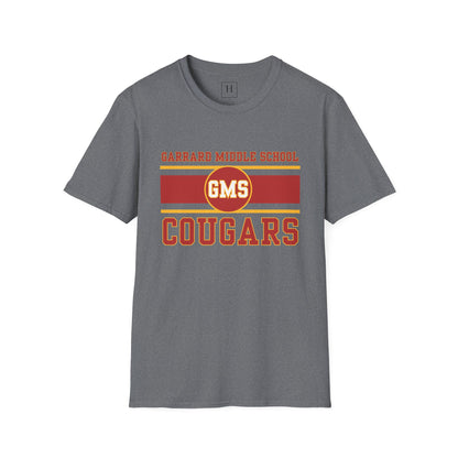 GMS Garrard Middle School Cougars T-Shirt (Front Only)