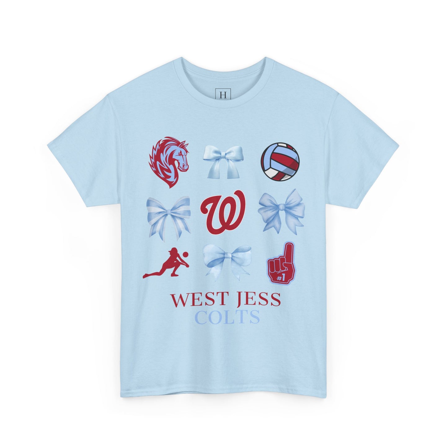 Volleyball Coquette Bows Unisex Tee - West Jessamine