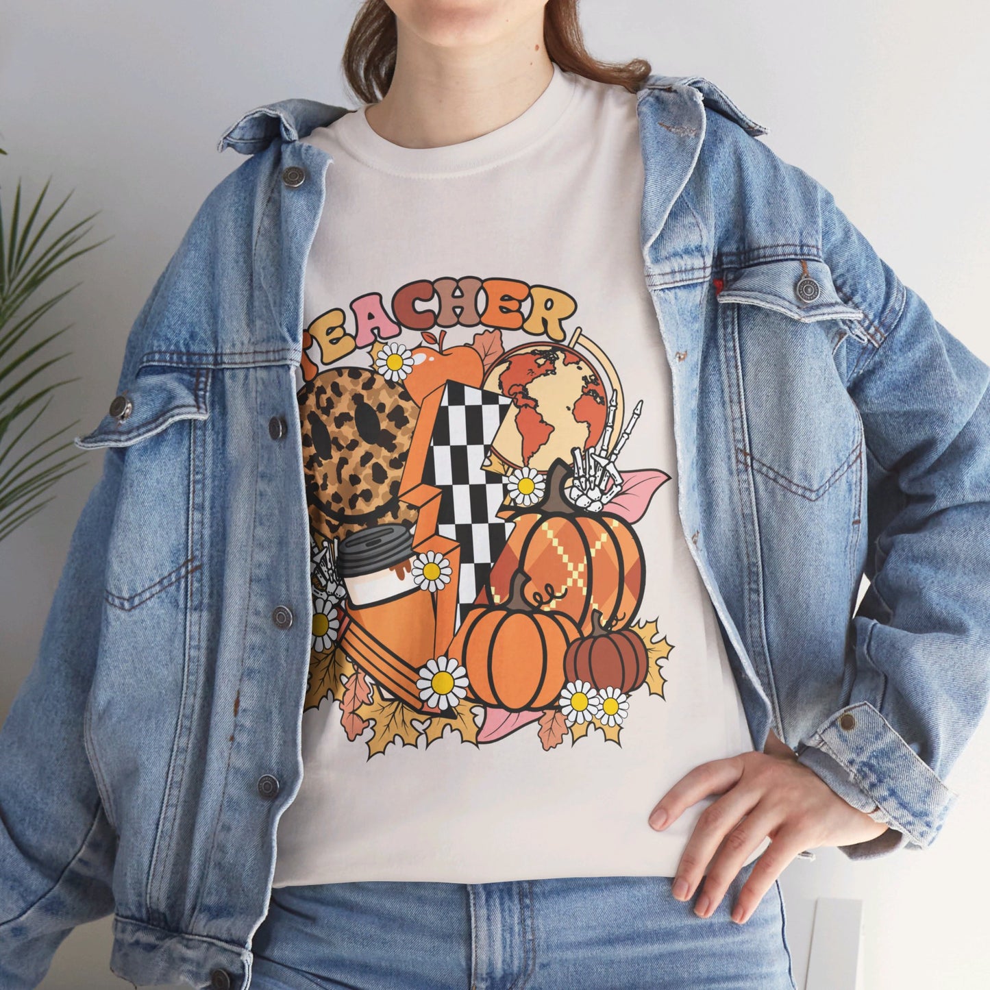 Fall Retro Teacher T-Shirt