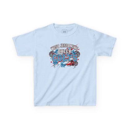 YOUTH - - West Jessamine Cheer COLTS - Poms, Bows, Stars - Unisex Shirt