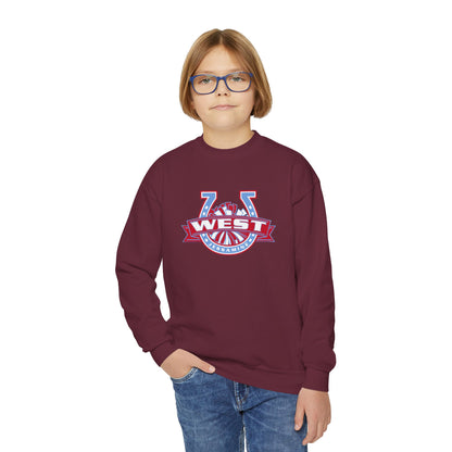 YOUTH -- West Jessamine Horseshoe Logo w/ Pom Sweatshirt