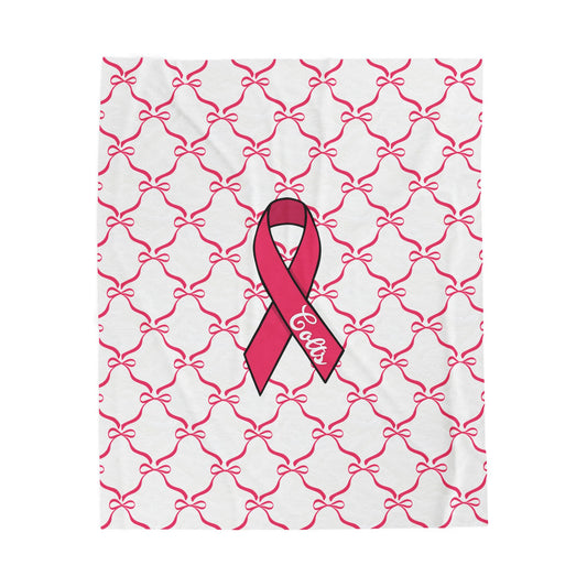 Colts Bow; Breast Cancer Awareness Blanket