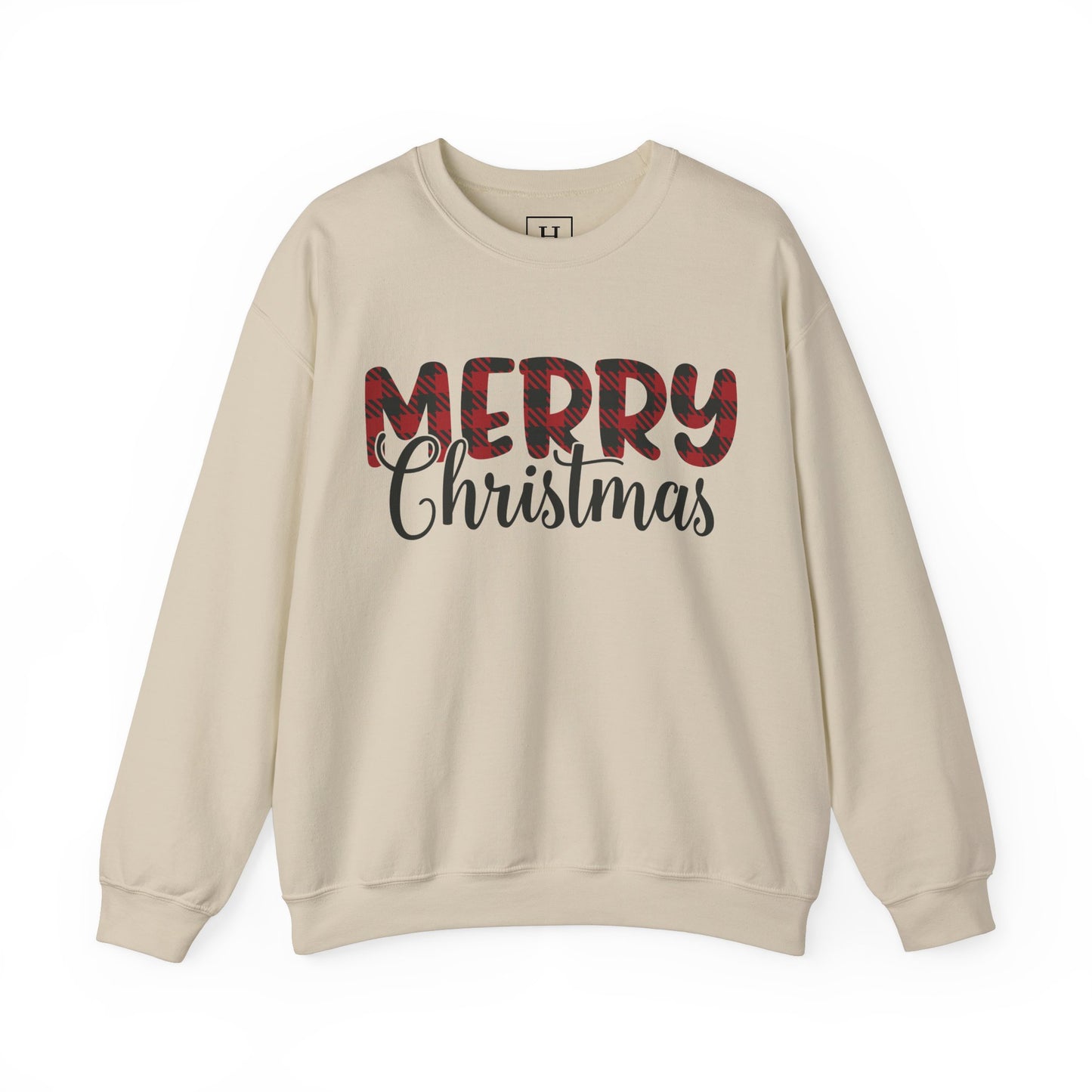 Merry Christmas Plaid Sweater