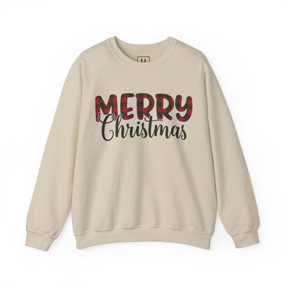 Merry Christmas Plaid Sweater