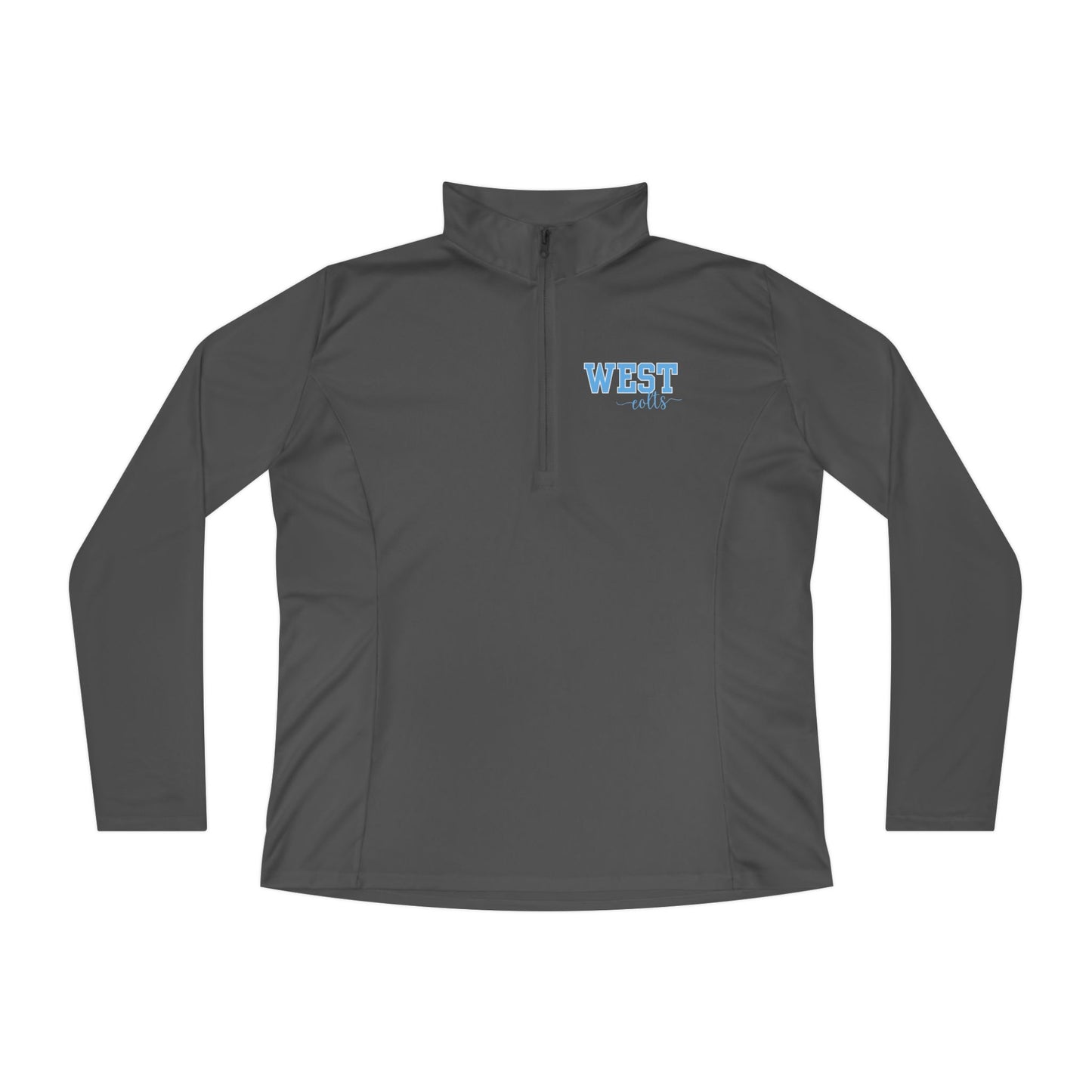 WEST JESSAMINE COLTS --- Stylish Womens Quarter-Zip Pullover for Casual Elegance, Comfortable Layering, Athletic Wear, Spring Fashion, Gift for Mom, College Apparel