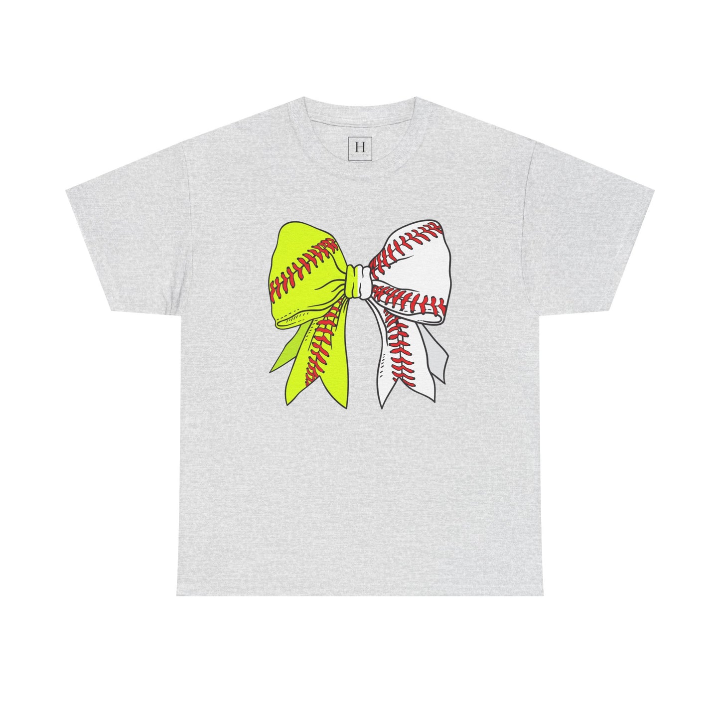 Softball Baseball Bow Unisex Tee - Sports Mama