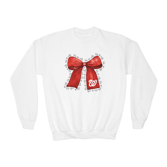 YOUTH - Let's Go Colts Bow - W Logo Unisex Sweatshirt