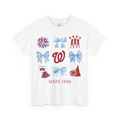 West Jessamine Cheer Coquette Bows Unisex Tee