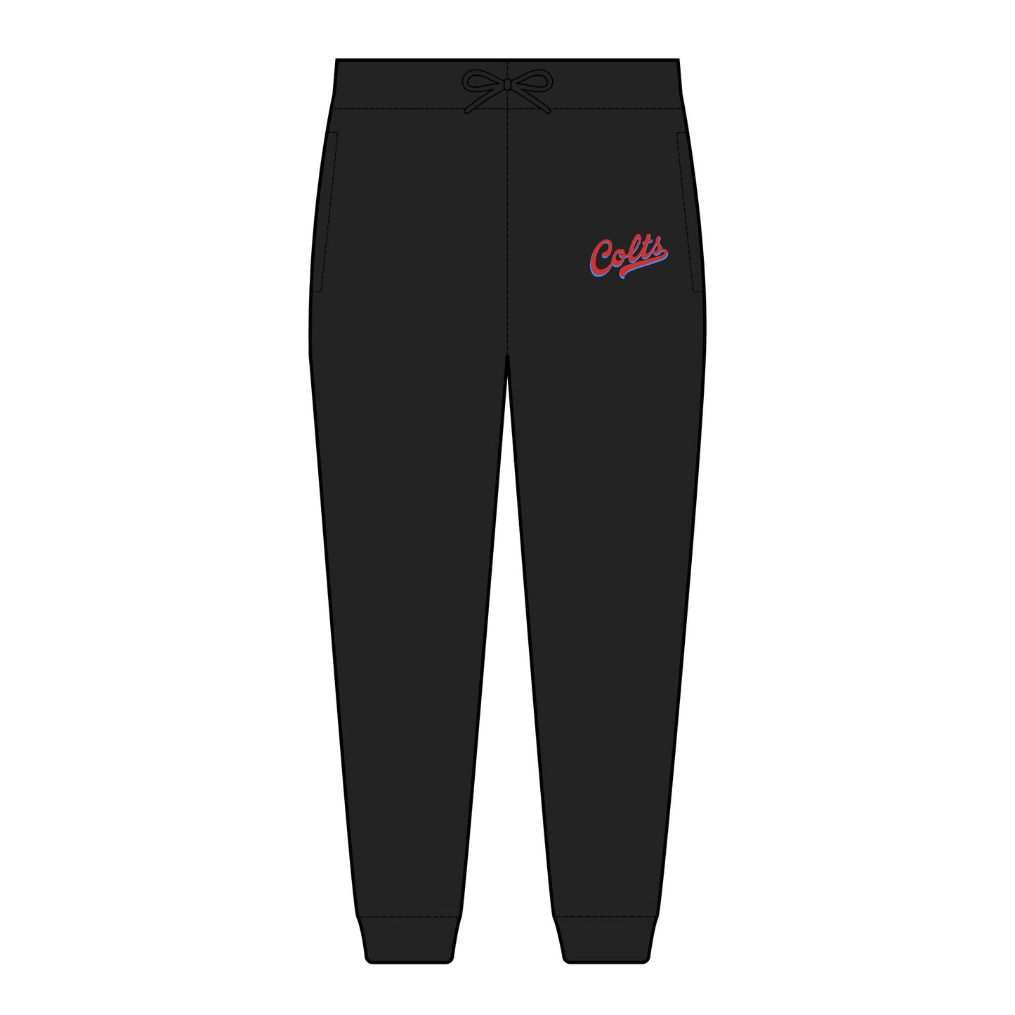 West Jessamine - Colts Embroidered Fleece Joggers for Comfort and Style - Unisex